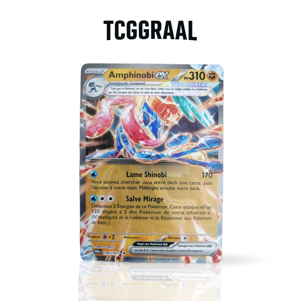 Carte Pokémon Amphinobi ex 106 167