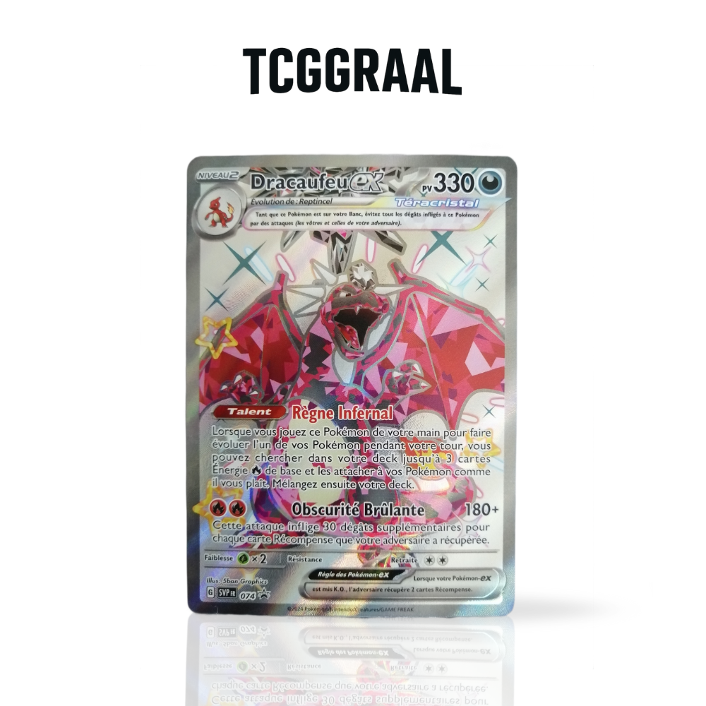 Carte Pokémon Dracaufeu ex SVP 074 Carte Pokémon Dracaufeu ex SVP 074
