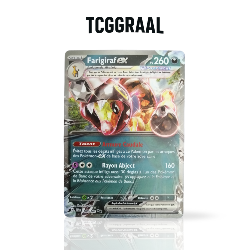 Carte Pokémon Farigiraf ex 108 162