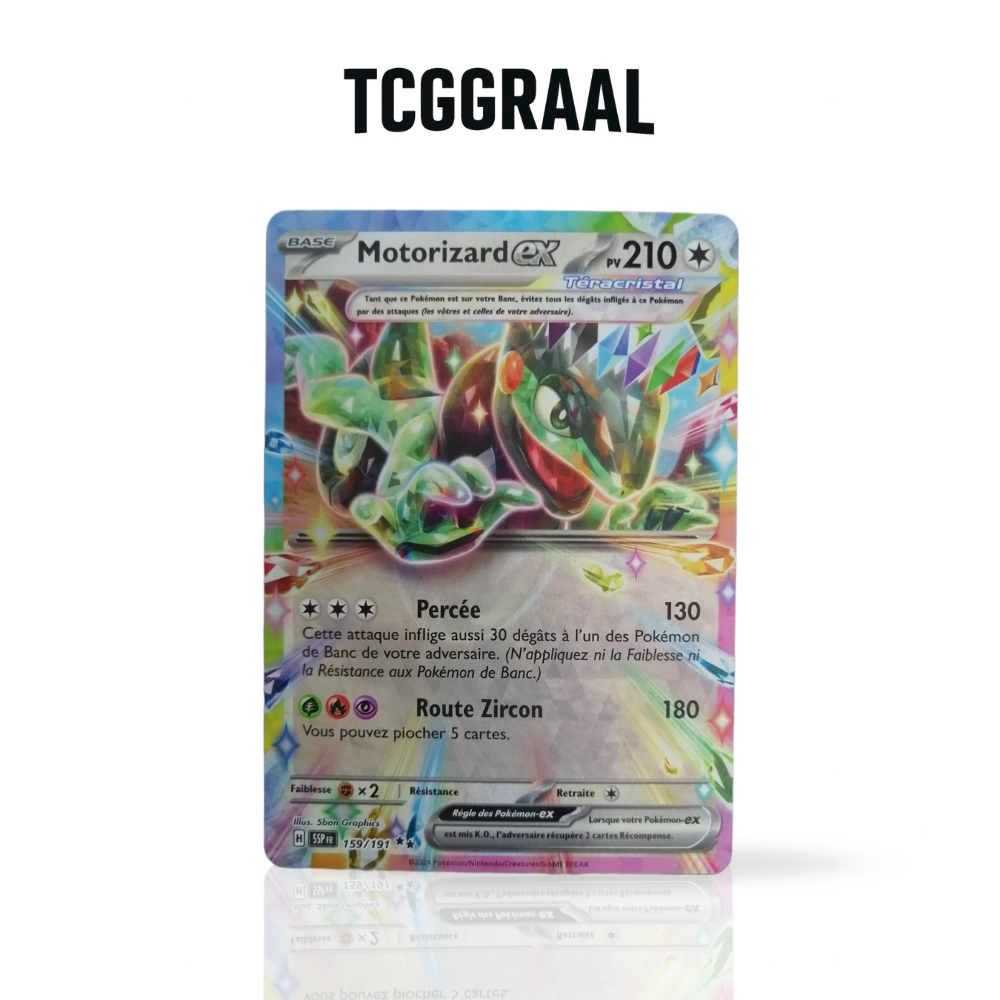Carte Pokémon Motorizard ex 159 191